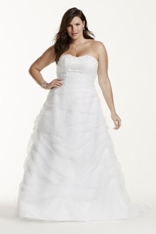 Plus Size Organza Wedding Dress